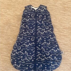 Sleeveless Navy Dinosaur Sleep Sack for Kids